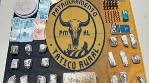 Polícia prende duas mulheres, apreende drogas e recupera celulares roubados no interior - Divulgação / PMAL