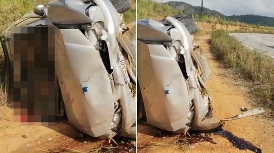 Capotamento de carro em Murici deixa mãe e duas filhas feridas - Reprodução