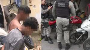 Dois homens foram presos na operação - Reprodução / TV Pajuçara