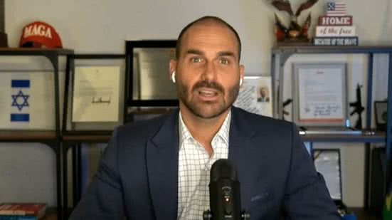 O deputado federal Eduardo Bolsonaro - Reprodução