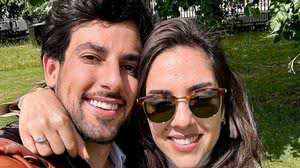 Lara Silva, filha de Faustão, com o noivo, Julinho Casares - Reprodução / Instagram