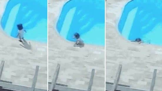 Bebê de 1 ano cai em piscina em São João del Rei - Arquivo Pessoal