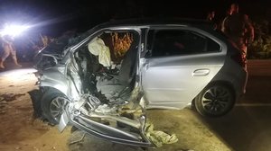 Pai e filha morrem em acidente de carro em São José da Tapera - Divulgação / BPRv