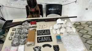 Ocorrências foram registradas em ações da Rocam e do Canil do 3º BPM - Foto: Ascom PM