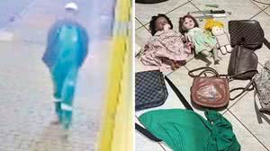 Polícia encontra bolsas femininas na casa de suposto serial killer, em Goiás - Reprodução / TV Anhanguera