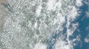 Imagem de satélite na tarde desta quarta-feira, 24 - Reprodução / Semarh