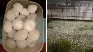 Paraná tem queda de granizo do tamanho de ovos de galinha - Edson Lemos de Andrade / Vinicius Ducat