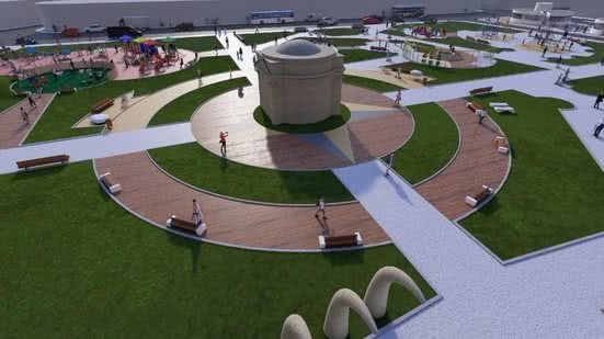 Veja imagens do projeto de reforma da Praça da Faculdade - Reprodução / Instagram