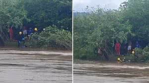 Corpo de jovem de 20 anos é resgatado dias após afogamento no rio Mundaú - Reprodução / BR104