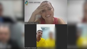 Juíza de Goiás dá risada ao reencontrar preso em audiência - Foto: Reprodução/TV Anhanguera