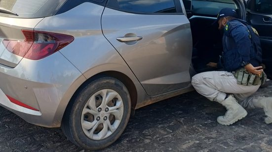 Veículo tinha registro de roubo em Recife, no estado de Pernambuco - Foto: Cortesia/PRF