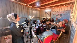 A informação foi repassada pelo presidente do Sindicato dos Jornalistas Palestinos (PJS), Naser Abu Baker, ao embaixador da Palestina no Brasil, Ibrahim Alzeben. - Foto: Reprodução/Fenaj