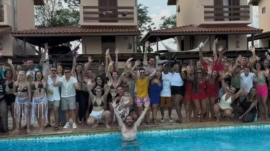 Pinhalzinho (SP) recebeu o 1º Encontro de Trisais do Brasil, que reuniu 39 famílias poliamorosas - Foto: Estevão Mamédio/g1