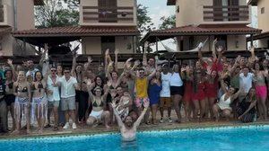 Pinhalzinho (SP) recebeu o 1º Encontro de Trisais do Brasil, que reuniu 39 famílias poliamorosas - Foto: Estevão Mamédio/g1