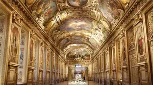 A Galeria de Apolo, no Museu de Louvre, em Paris, em imagem de arquivo - Museu do Louvre / Divulgação