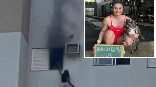 Advogada e crossfiteira: quem é a mulher que se pendurou para fora de prédio para salvar familiares de incêndio - Reprodução / Redes sociais