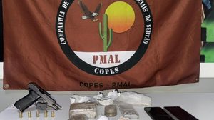 Imagem Ações da PM no Sertão retiram drogas e armas das ruas