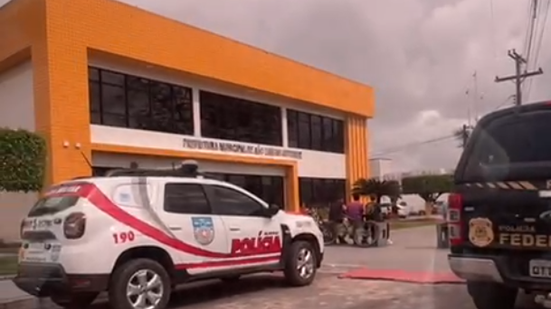 Prefeitura de São Luís do Quitunde foi alvo de buscas e apreensões da Polícia Federal - Foto: Reprodução