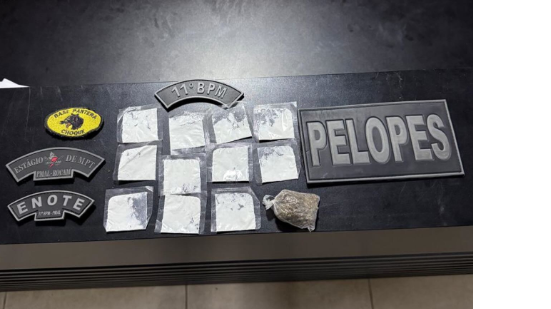 Droga apreendida pelos policiais - Foto: Cortesia PM