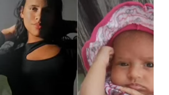 Crislany Maria Gomes da Silva e a filha Celine - Foto: Reprodução