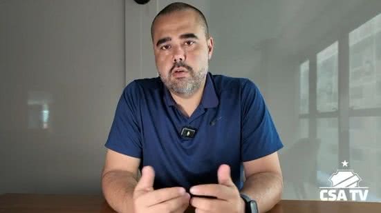 Carlos Bonatelli, consultor esportivo da junta diretiva do CSA - Reprodução / CSA TV