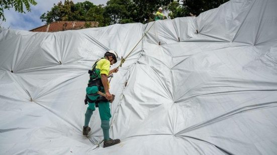 Defesa Civil instala mais de 45 mil m² de lonas em áreas de risco - Diogo Canuto / Secom Maceió