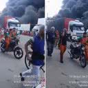 Imagem Pânico e correria: trabalhadores tentam se afastar de área do incêndio no Distrito Industrial
