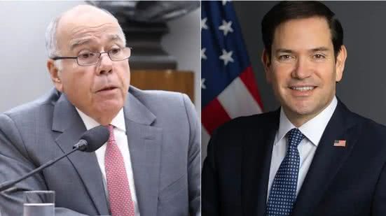 Ministro das Relações Exteriores do Brasil, Mauro Vieira, e o secretário de Estado Marco Rubio - Vinicius Loures / Câmara dos Deputados | U.S. Departament of State