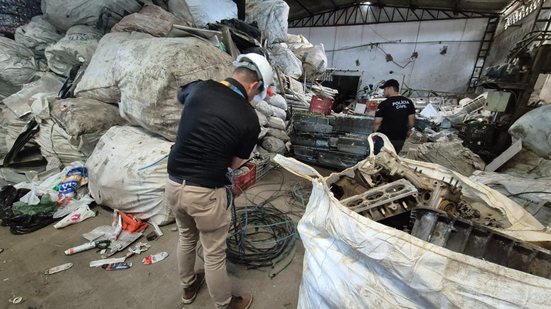 Polícia Civil faz operação contra receptação de fios roubados em ferros-velhos de Maceió - Foto: Cortesia ao TNH1