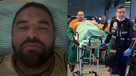 Thiego Teixeira disse que está bem e que não sofreu fraturas - Foto: Reprodução