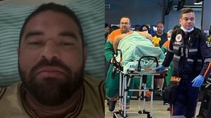 Thiego Teixeira disse que está bem e que não sofreu fraturas - Foto: Reprodução