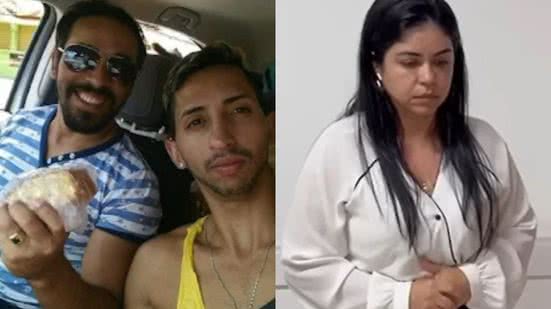 O médico Alan Carlos, o ex-cunhado Emerson Lima e a médica, irmã de Emerson, Nádia Tamyres - Foto: Reprodução