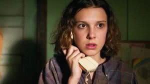 A atriz Millie Bobby Brown em 'Stranger Things' - Divulgação
