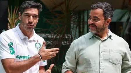 Abel Ferreira, técnico do Palmeiras, e João Paulo Sampaio, coordenador das categorias de base - Fabio Menotti / Palmeiras