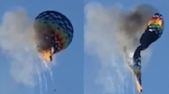 Queda de balão provocou oito mortos em Praia Grande (SC), em junho - Reprodução