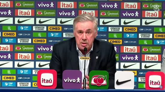 Veja quem Carlo Ancelotti convocou para os amistosos contra Senegal e Tunísia - Reprodução / CBF TV