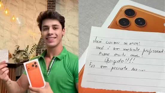 Imagem Paciente dá iPhone de presente a enfermeiro que o atendeu