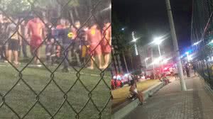 Homem passou mal jogando futebol na Arena Pajuçara - Foto: Cortesia