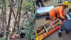 Imagem Homem cai em buraco e sobrevive quatro dias no local comendo mangas