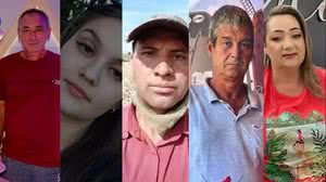 José Neri, Julia Kwapis, Jurandir Nogueira Ferreira, Claudino Risso, e Adriane Maria de Moura, vítimas do tornado no Paraná - Imagens cedidas pela família
