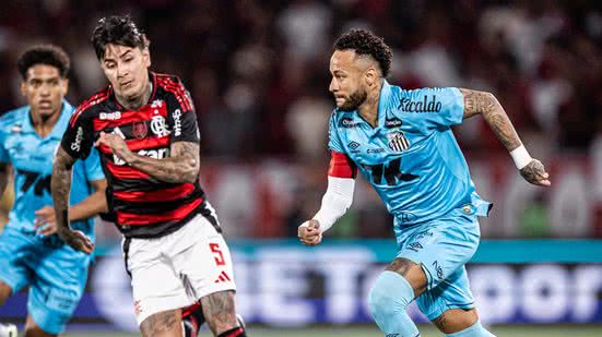 Neymar foi criticado pelo comportamento na partida contra o Flamengo no Maracanã - Raul Baretta / Santos FC.
