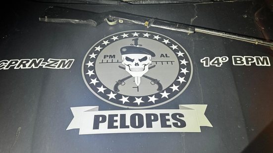 Arma apreendida pela polícia - PMAL