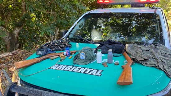 Polícia Militar apreende armas e apetrechos de pesca em Marechal Deodoro - Ascom PMAL
