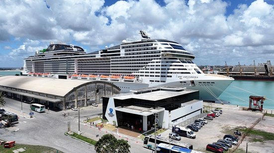 Imagem Porto de Maceió inicia temporada de cruzeiros 25/26 nesta quarta-feira (19) com a chegada do Costa Favolosa