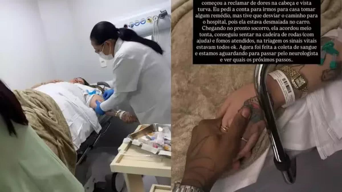 Thais Carla desmaia e é levada às pressas ao hospital