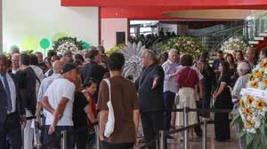 Velório do cantor e compositor Lô Borges, no Foyer do Palácio das Artes em Belo Horizonte/MG. Lô Borges foi um dos fundadores o movimento musical Clube da Esquina ao lado de Milton Nascimento e - Fotoarena / Folhapress