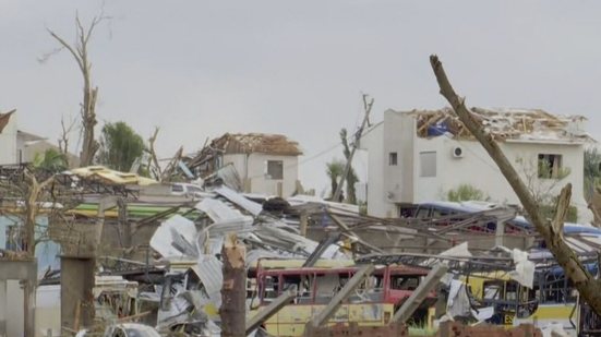 Os efeitos do tornado no Paraná - Foto: Reprodução/TV Globo
