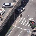 Agente de trânsito morreu ao ser atropelado e arremessado de viaduto - Reprodução / TV Globo