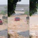 Bebê e casal morrem após carro ser arrastado por correnteza em SC - Reprodução / Redes sociais