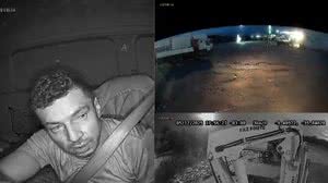 Caminhoneiro Elcio Carlos Francisco Bueno, 41, foi encontrado com vid - Reprodução / TV Pajuçara